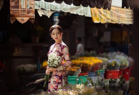 Chụp ảnh chân dung áo dài nghệ thuật làm sao đẹp