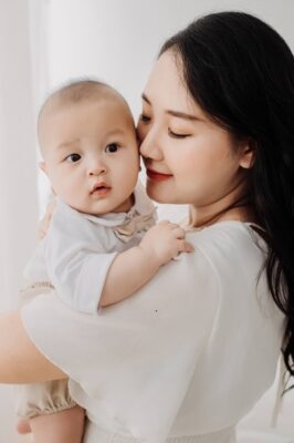 Chụp ảnh chân dung mẹ con