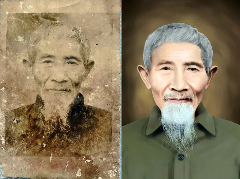 Phục chế ảnh cũ bị mờ nhòe, mất nét (2) Phục chế ảnh cũ bị mờ nhòe, mất nét (2)